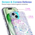thumbnail image 4 of TECH CIRCLE Cute Case for Apple iPhone 15 Pro Max 6.7" 2023 Cell Phone with Wave Edge, Compatible with MagSafe Accessory, Screen Camera Protection, Shockproof Protective Cover, Colorful Stars, 4 of 7