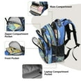 thumbnail image 6 of YAZAOO Backpack Fashio Moonlit Kitty Dreams Pattern Suitable Schoolbag Traveling Bag, 6 of 8
