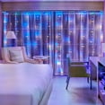thumbnail image 4 of Labymos Curtain Lights 9.8X9.8Ft 300 LED USB-Powered Fairy Lights with Remote Control Hanging Twinkle Lights, 4 of 8