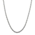 thumbnail image 1 of Collier Chaîne Byzantine en Argent Sterling 925 4 mm Pendentif Breloque, 1 of 9