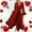 Red, variant on Womens Robes Silky Robe Feather Trim Womens Robes Lightweight Cozy Robes for Women Valentines Ladies Robes