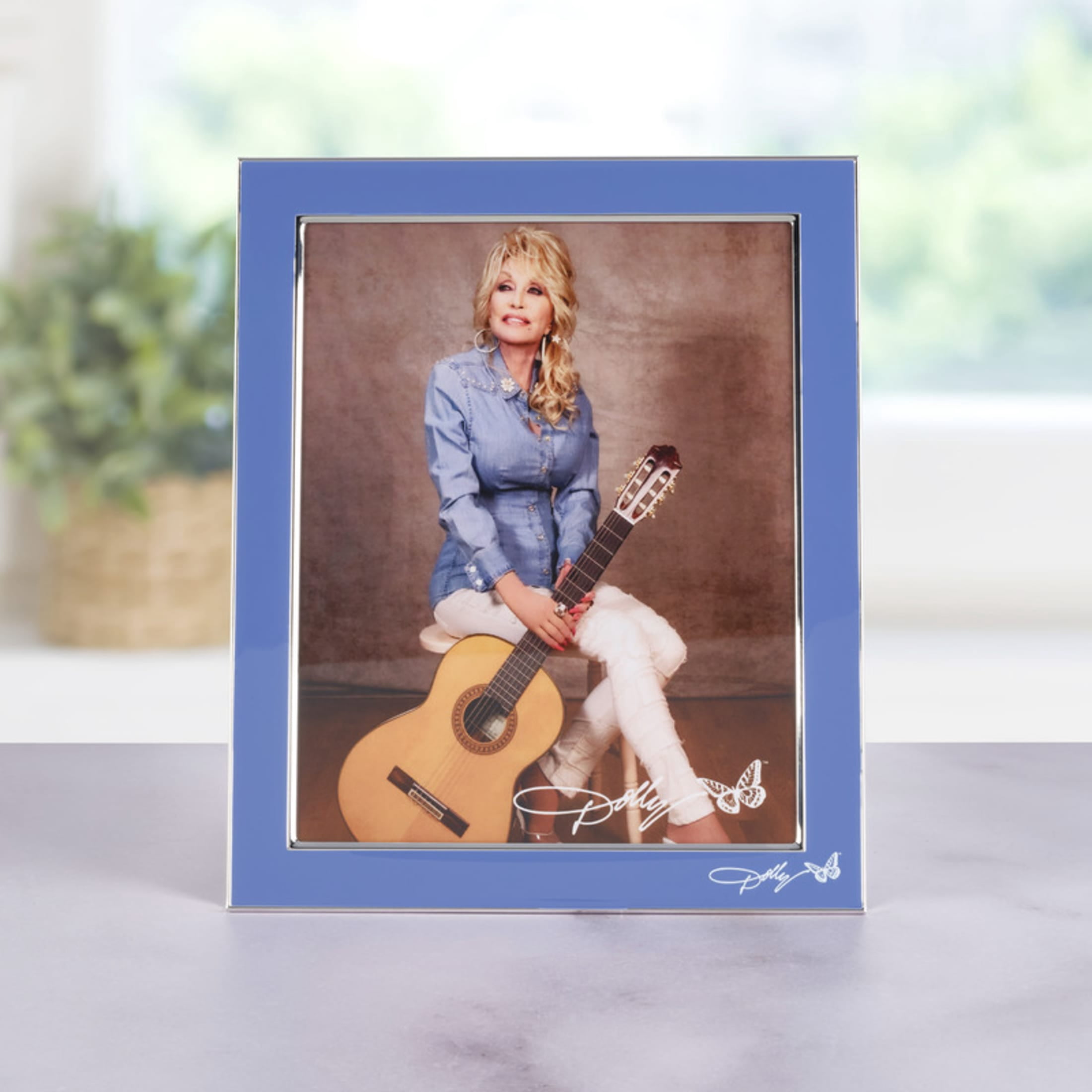 Dolly Parton 9.5X11.5 in Denim Metal Frame - 8X10