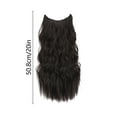 thumbnail image 2 of 1 Beauty Long Straight Synthetic Fiber Headband Wig with Natural Curly Hair, 2 of 6