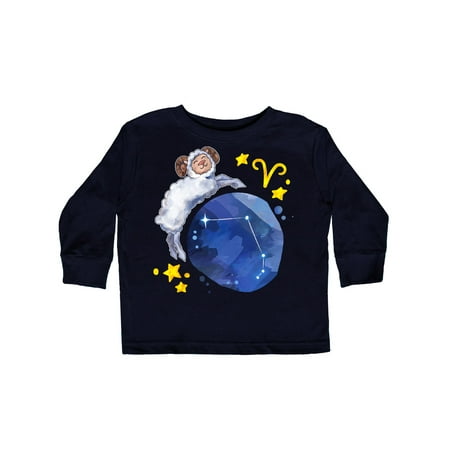 

Inktastic Aries Constellation Zodiac Sign Illustration Gift Toddler Boy or Toddler Girl Long Sleeve T-Shirt