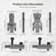 thumbnail image 3 of Herramienta Integrada para Roscar Tubos Internos y Externos, Herramienta para Cortar Roscas de Tubos, para Taladro Eléctrico (1/2 y 3/4 Pulgada), 3 of 8