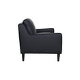 thumbnail image 4 of Porter Designs Lazio High Quality Leather Loveseat - Black, 4 of 5