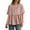 Pink, variant on Women's Plus Size Tops Summer Flowy Crew Neck Short Sleeve Babydoll Shirts Casual Loose Solid Color Blouses (XL, White)