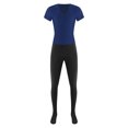 thumbnail image 3 of Aislor Combinaison de Ballet une Pièce à Manches Courtes pour Hommes, Bleu Marine L, 3 of 5