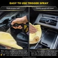 thumbnail image 5 of Meguiar's Quik Interior Detailer Cleaner, Quick Detailer Spray Cleans and Refresh Car Interiors, Use on Plastics, Leather & Rubber, Dashboards, Trim in Cars, Trucks & SUVs - 16 fl oz Spray Bottle, 5 of 12