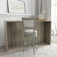 thumbnail image 5 of Hillsdale Furniture Lockefield Wood Bar Height Swivel Stool, Aged Gray, 5 of 5