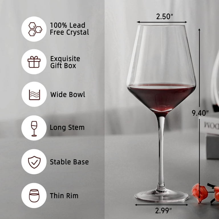 Large crystal Burgundy red wine glass wine glass tall glass wine set