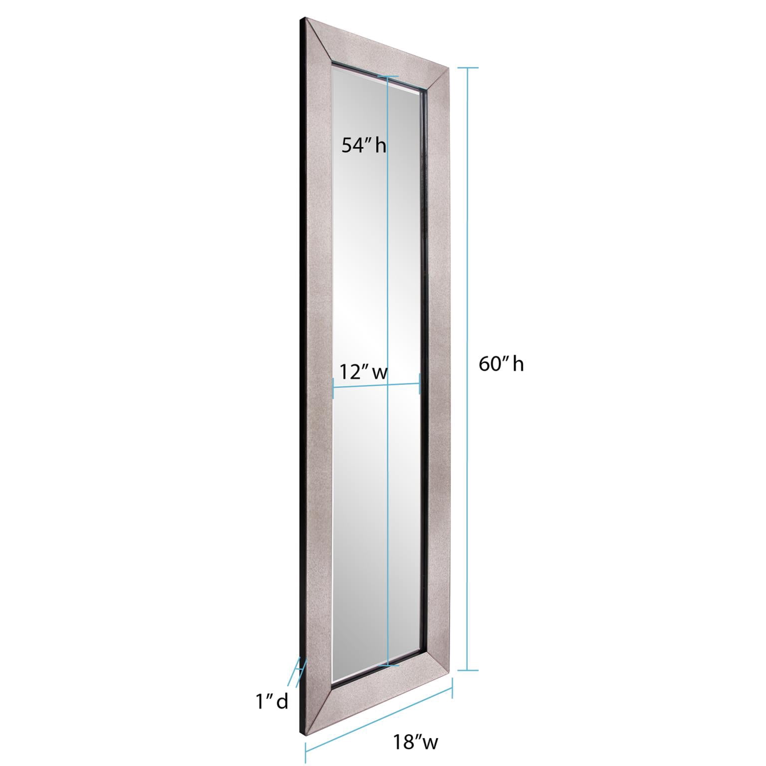 Tyler Dillon Smokey Gray Rectangular Framed Wall Mirror Collection