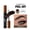 Black, variant on Giftesty Peel-off Eyebrow Cream Dark Brown, Easy Application & Removal, Long-lasting Waterproof Sweat-proof, Natural Wild Eyebrow for Women
