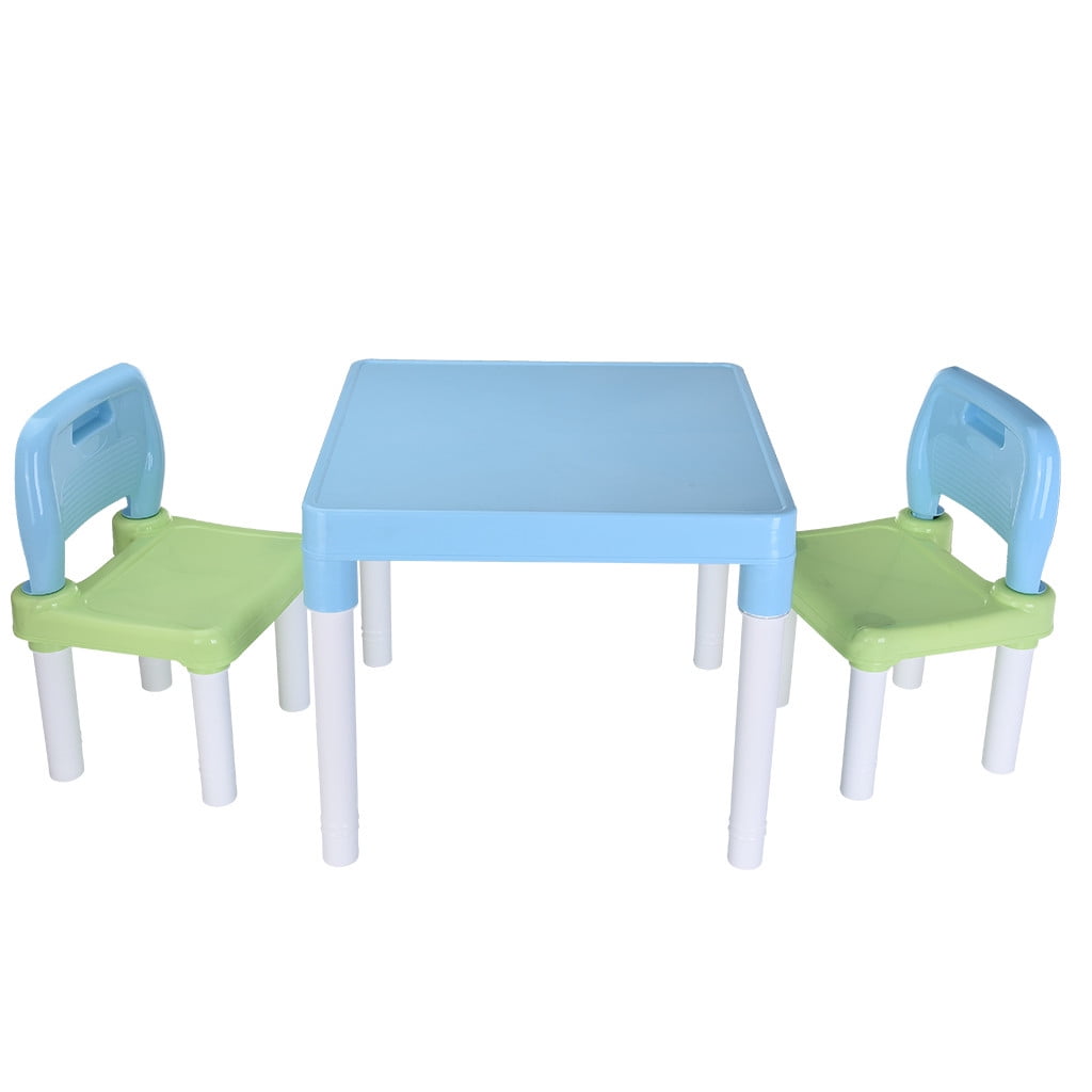 plastic kids table and chairs