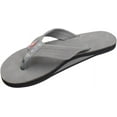thumbnail image 1 of Rainbow Mens Single Layer Premier Leather with Arch Support Sandals - Cool Grey - X-Large, 1 of 2