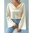 thumbnail image 5 of Womens Tops Cowl Neck Shirts Long Sleeve Teacher Clothes Office Business Dressy Casual Blouse  M, 5 of 8