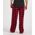 thumbnail image 4 of Boxercraft Mens Harley Flannel Pants, XXS, Red-Black Plaid, 4 of 4