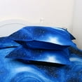 thumbnail image 5 of PiccoCasa 3D Galaxy Printed Duvet Cover Bedding Set of 3, Single Size Royal Blue, 5 of 7