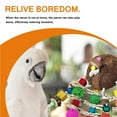 thumbnail image 1 of Parrot Chewing Toy Coconut Shell Corn Sepak Takraw Toy Foraging Shredder Toy Parrot Cage Shredder Toy Bird Loofah Toy for Cockatiel African Grey Parrot Pigeon, 1 of 9