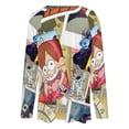 thumbnail image 5 of Gravity Falls Womens T Shirts V Neck Long Sleeve Tops Causal Loose Summer T-Shirts 5XL, 5 of 7