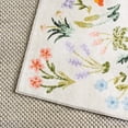 thumbnail image 4 of SAFAVIEH Martha Stewart Tanzil Floral Machine Washable Area Rug, Beige/Red, 5' x 8', 4 of 11
