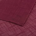 thumbnail image 4 of Linen Rod Pocket Top Semi Sheer Window Treatment Valance for Small/Half Windows Windows 1 Piece (52" W x 18" L, Burgundy), 4 of 4