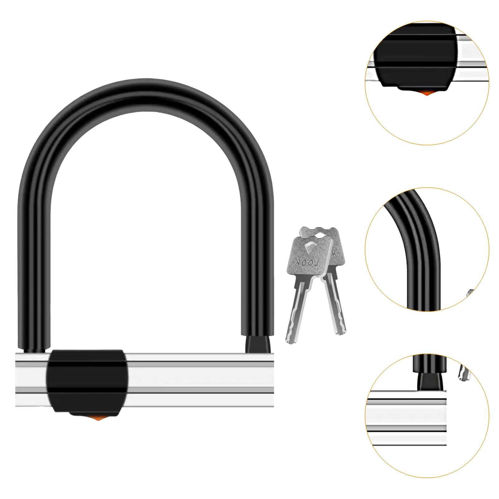 QccHieUs Bike U Shape Lock Accessories Dustproof Equipment Waterproof Anti Scratch with 2
