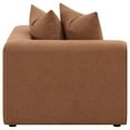 thumbnail image 3 of Benjara Hani 39" Modular Corner Wedge- Trillium Polyester- 2 Pillows- Brown, 3 of 5