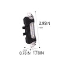 thumbnail image 4 of fastboy 1/2/3/5 Bike Tail Light Multi Lighting Modes Plastic Sturdy Rear Lamps Safety Outdoor Waterproof Cycling Warning Lights Household Riding Red 1 Pc, 4 of 6