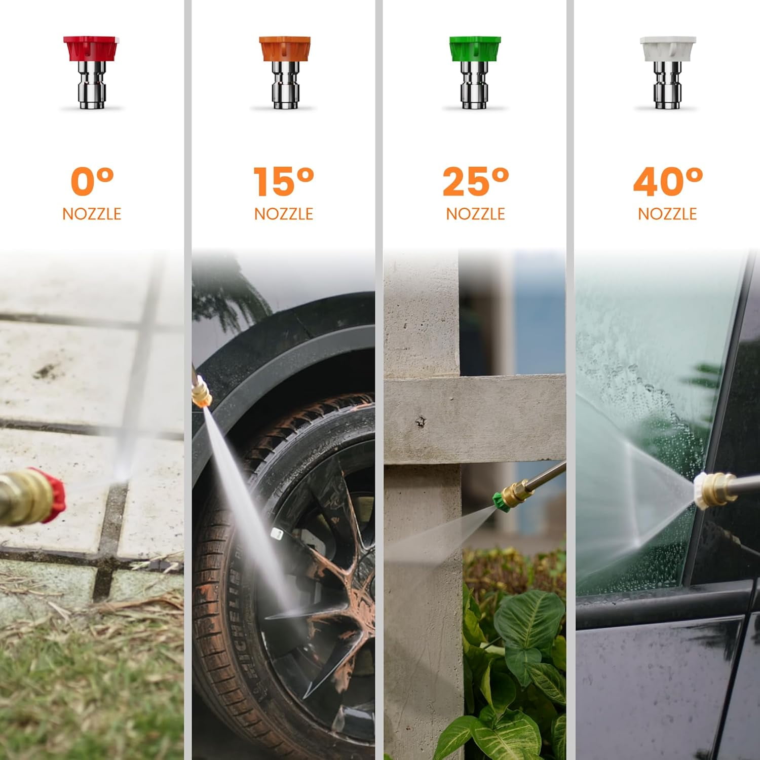 Giraffe Tools Max 2500 PSI Grandfalls Pressure Washer G20BPRO with 65ft Retractable Hose, Wall-Mount, Bach Sliver
