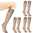 thumbnail image 2 of EnJoCho 4 Pairs Of Women'S Silk Thigh High Socks Nylon Socks For Women Party Tights Accessories, 2 of 4