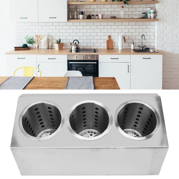 Soporte para utensilios de cocina de acero organizado inoxidable para una una cocina de gran capacidad