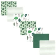 Luvable Friends Hudson Baby Flannel Receiving Blankets 7pk, Jungle Green