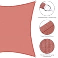 thumbnail image 4 of Yescom 2 Pack 12x12 Ft 97% UV Block Square Sun Shade Sail Canopy Outdoor Backyard Pool, 4 of 10