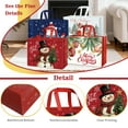 thumbnail image 5 of 12 Pack Extra Large Christmas Bags 16.5"x12.7"x7" Reusable Non-Woven Christmas Tote Bags with Handles, Large Xmas Gift Bags for Presents, Party Favors, Shopping, 5 of 9