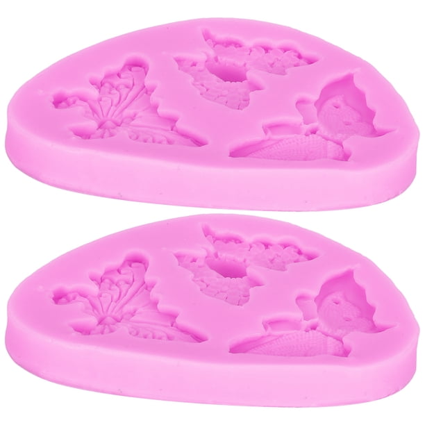 Molde De Pastel Molde De Caramelo 2 Piezas Molde De Fondant Para El Hogar Para Amigos ANGGREK Arte y Manualidades
