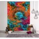 thumbnail image 2 of Sun Moon Stars Tie Dye Mandala Tapiz Hippie Hippy Celestial Wall Hanging Indian Trippy Bohemian Tapices (Multi, 60 X 78 Inch (150 X 200 Cms) Fokelyi CZJJ-ST126, 2 of 5