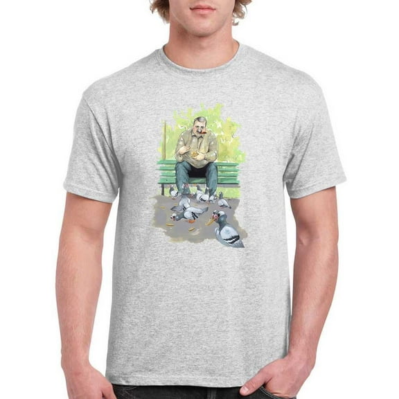 Feeding Money. T-Shirt Men -Hamit Gis Designs, Male Medium