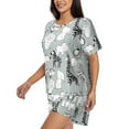 thumbnail image 5 of Sigee African Animals for Sleepwear Casual Pjs with Pockets Women's Pajamas Sets Shorts 2 Piece Short Sleeve Lounge Sets 3X-Large, 5 of 9