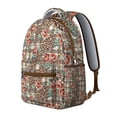 thumbnail image 2 of "Vibrant Flowers Printed Backpack - Large Capacity High School Bag, Water-Resistant Fabric with Multiple Pockets, Fashionable Sunflower Themed Gift", 2 of 6