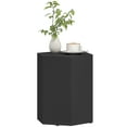 thumbnail image 1 of HOMCOM Hexagonal Side Table, Lightweight End Table, Black, 1 of 10