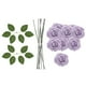 thumbnail image 5 of 25 piezas Flores artificiales con decoraciones del hogar de tallo decoración de boda 3d toque real para el día de la madres interiores al aire libre púrpura, 5 of 8