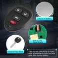 thumbnail image 4 of Juego de Llavero Transpondedor Unique Bargains 315 MHz 4 Botones Chevrolet Impala 2006-2016, 4 of 7