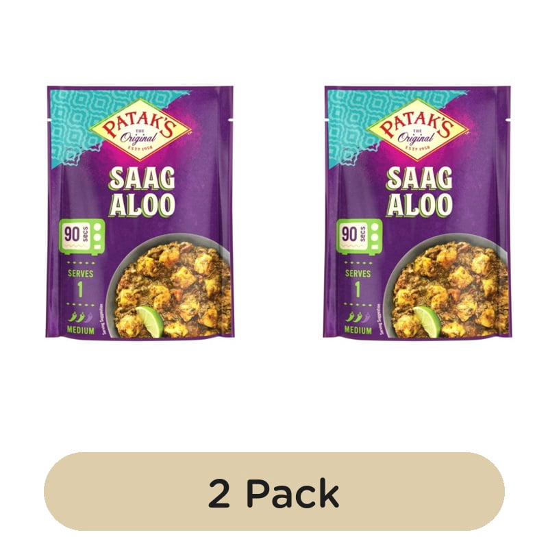 Patak's Sag Aloo 270g, British Import (Pack of 2)