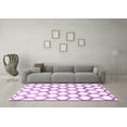 thumbnail image 3 of Ahgly Company Indoor Round Trellis Pink Contemporary Area Rugs, 3' Round, 3 of 4