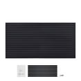 thumbnail image 1 of KFFKFF Slat Wall Paneling, 8 x 4 ft, PVC Garage Slatwall with Modular Design, Black Slat Wall Easy-to-Install Adjustable Slatwall Panel with Coupling Structure & DIY Cutting, 1 of 9