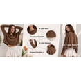 thumbnail image 5 of Oversized Rolled Neck Chunky Sweaters for Women Cotton Blend Fall Knit Pullover Top, 5 of 6