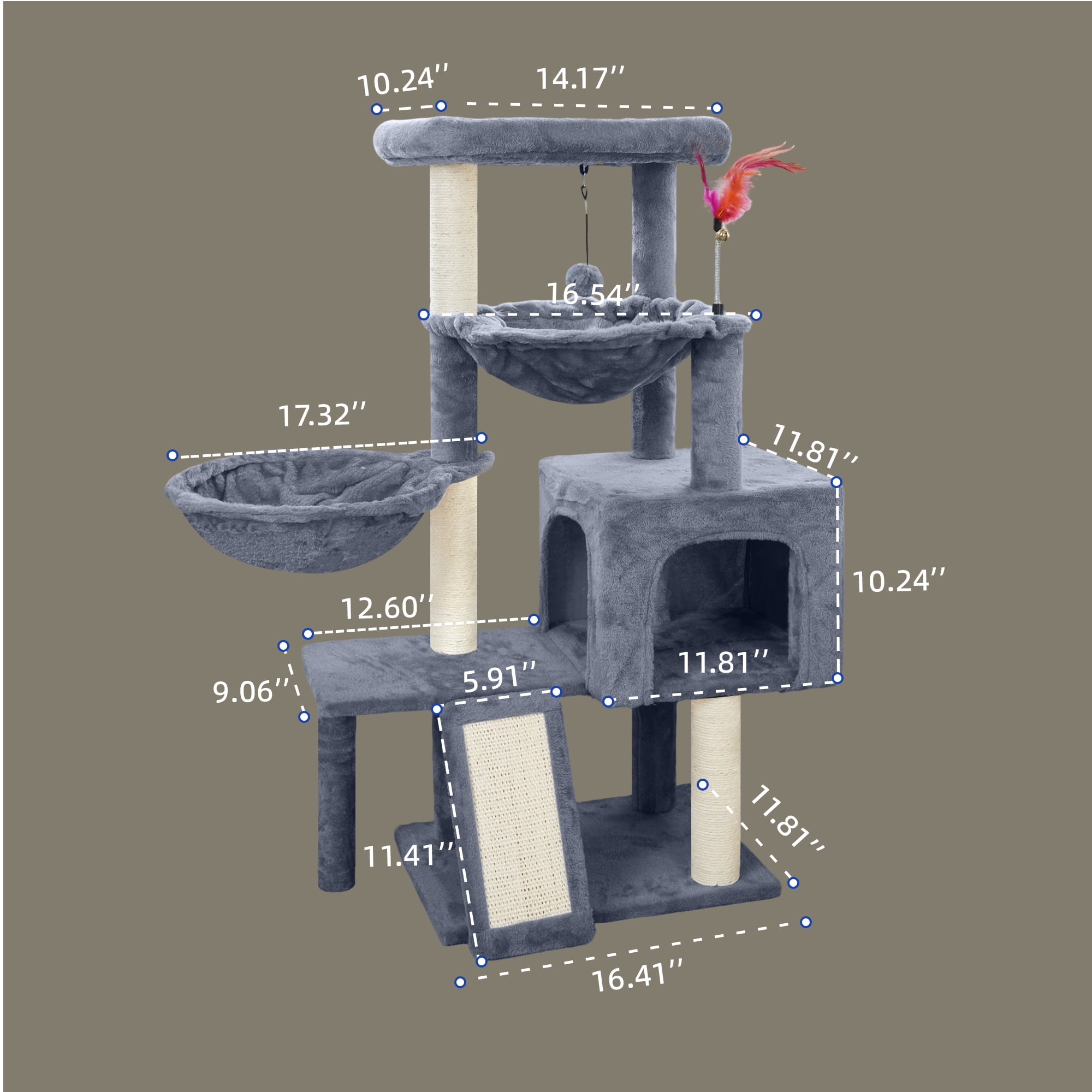 TWDEPART cat tree 530