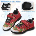 thumbnail image 4 of Pointodoor Ladybug Mummy Pumpkin Shoes for Boys Size 2.5 Fashion Sneakers Lightweight Mesh Athletic Running Tennis School Sports Shoes with Hook and Loops for Halloween, 4 of 7