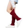 thumbnail image 2 of PIKADINGNIS Women Leg Warmers Knitted Crochet Long Socks Short Boot Leggings Winter Warmer Footless Socks, 2 of 4
